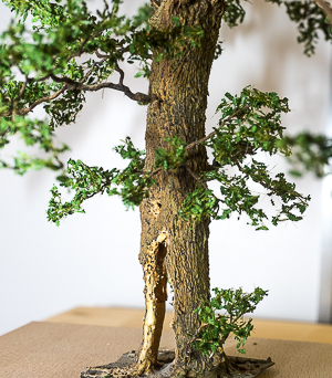 Baum-Modell von Uwe Teichmann. Foto: Friedhelm Weidelich, spur1info.com