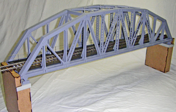 Stahlfachwerkbrücke von Lasersachen, Spur 1