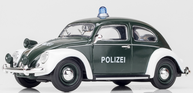 Polizei-VW Käfer von Schuco, 1:32. Foto: Friedhelm Weidelich